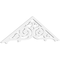 Ekena Millwork Pitch Athens Architectural Grade PVC Gable Pediment, 60"W x 17 1/2"H x 1"P (7/12) GPP060X018X100ATH - alternate 1